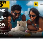 realme TechLife 109 cm (43 inch) Ultra HD (4K) LED Smart Google TV 2025 Edition with 5.0 with Dolby Audio, and 40 W downfiring speaker  (43UHDGDRVSAB)